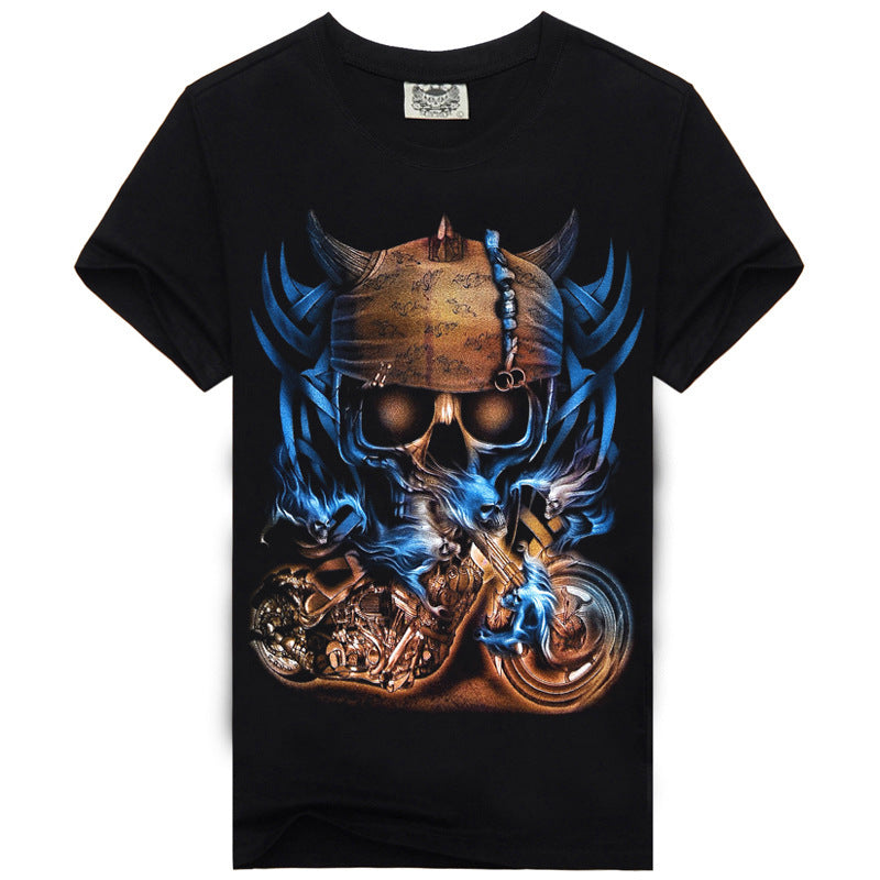 Men's 3D Printed Cotton T-Shirts in Various Styles