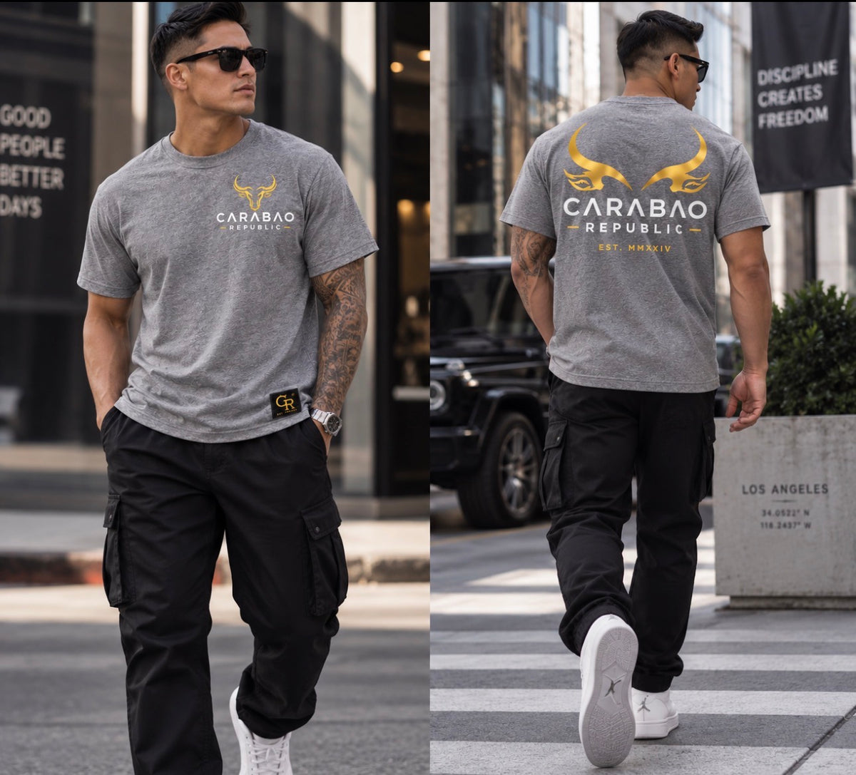 Carabao Republic Heritage Horns Tees
