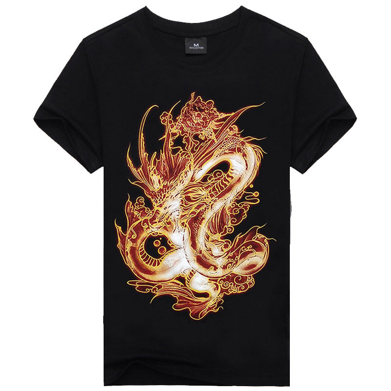 Men's 3D Printed Cotton T-Shirts in Various Styles