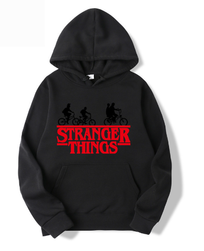Couple's Letter Print Hoodies, Casual Loose Fit