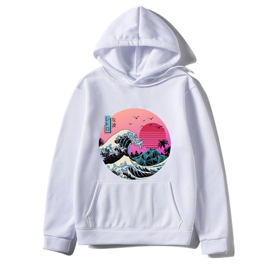 Japanese Anime Print Hoodies for Men and Women
