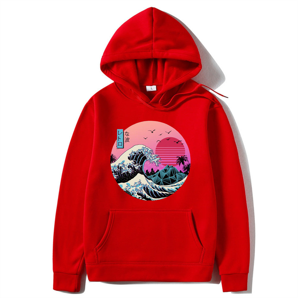 Japanese Anime Print Hoodies for Men and Women