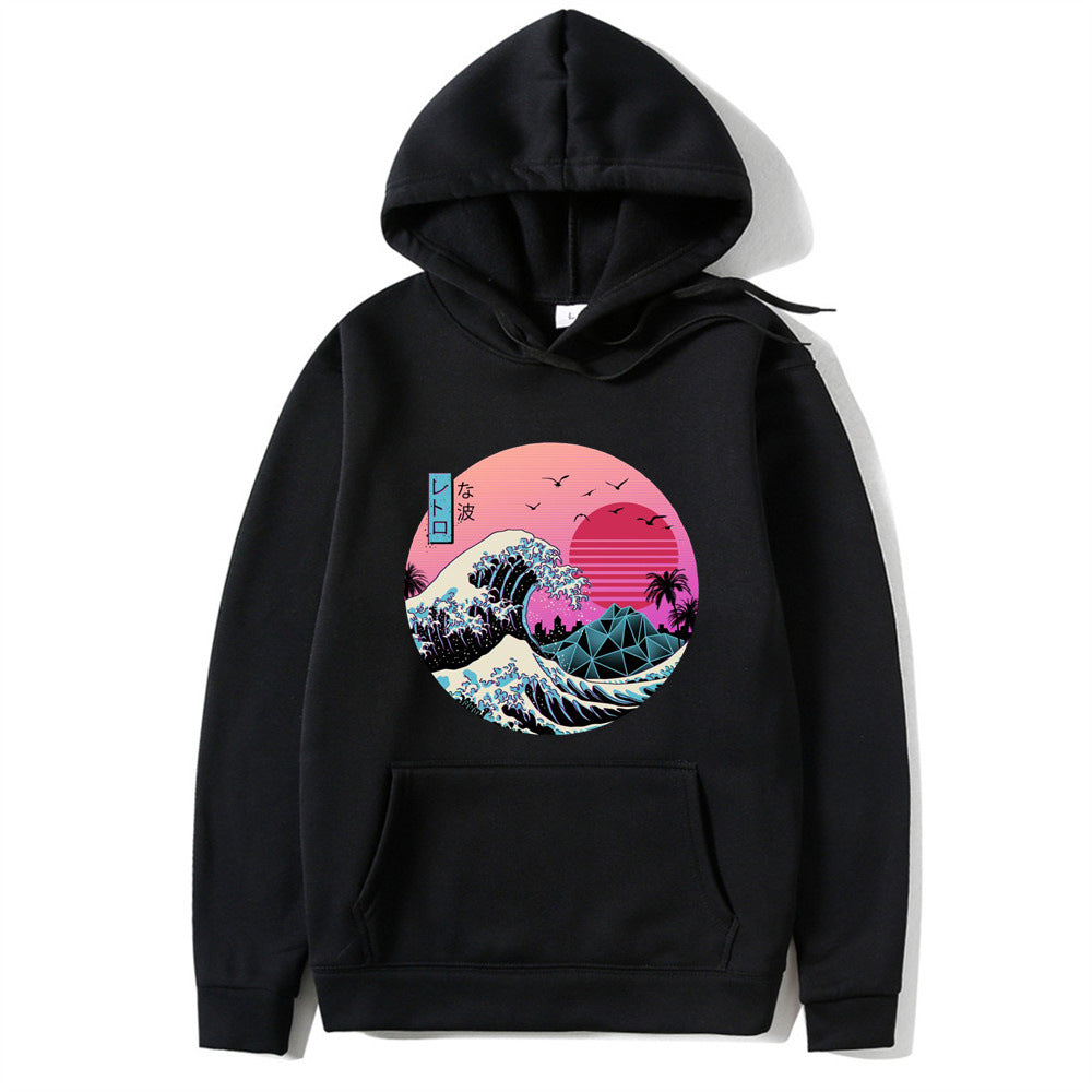 Japanese Anime Print Hoodies for Men and Women