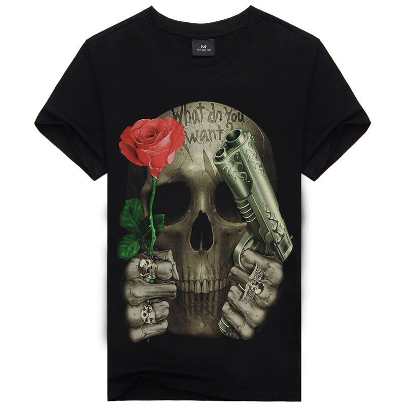 Men's 3D Printed Cotton T-Shirts in Various Styles