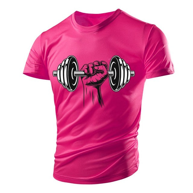 3D Printed Fitness Dumbbells & Polyester Men's T-Shirts