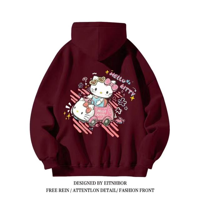 Hello Kitty Sanrio Hoodies for Boys and Girls, Y2K Style