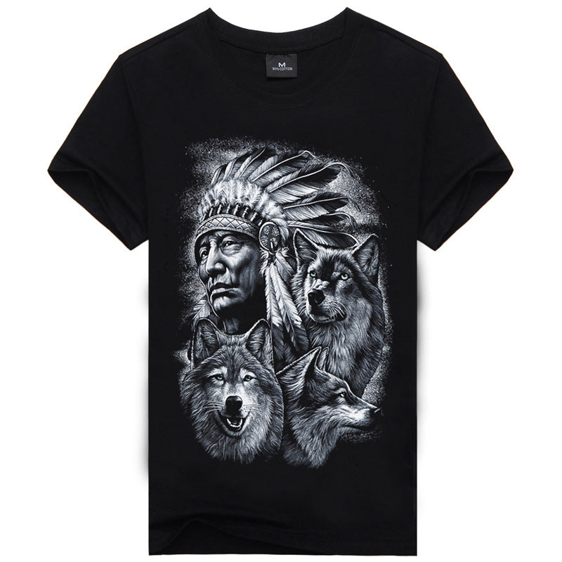 Men's 3D Printed Cotton T-Shirts in Various Styles
