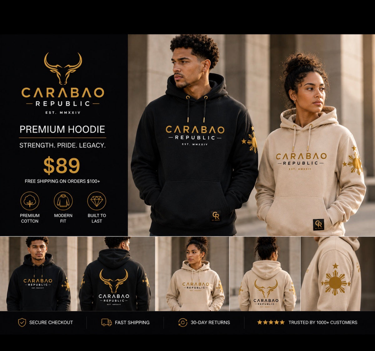 Carabao Republic Maharlika Sun Heritage Hoodie (Copy)
