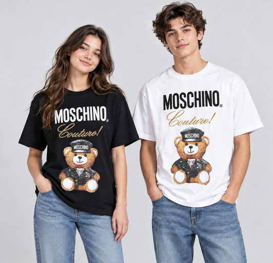 Teddy Bear Couple Short Sleeve T-Shirts Original Brand