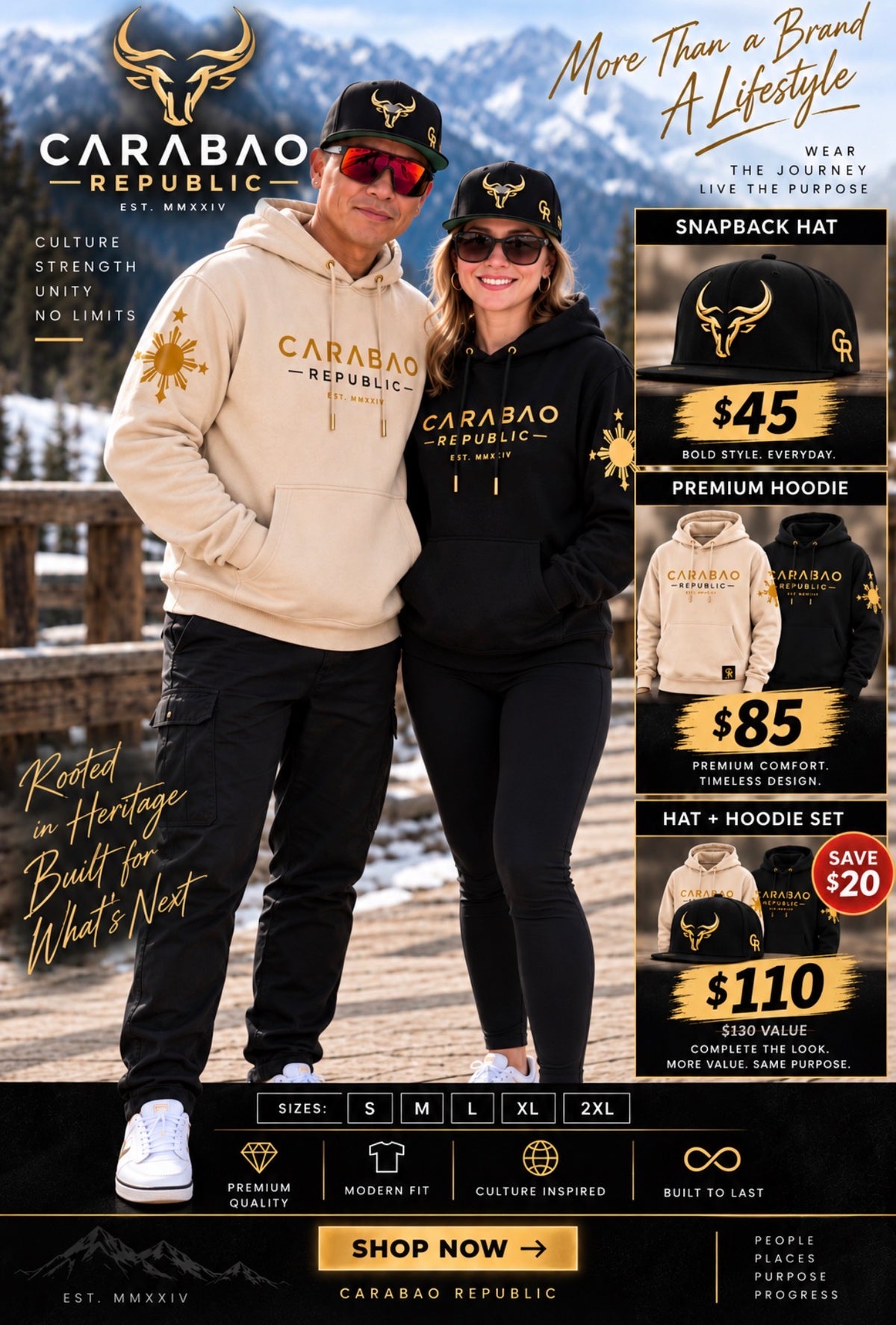Carabao Republic Maharlika Sun Heritage Hoodie (Copy)