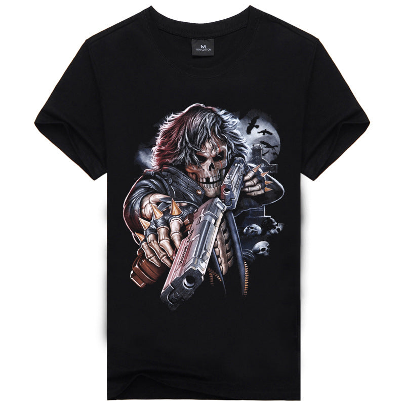 Men's 3D Printed Cotton T-Shirts in Various Styles