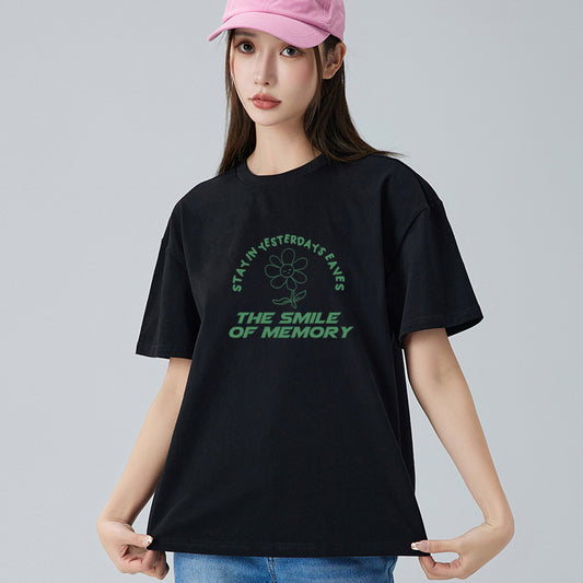 Chic Korean Style Women's Cotton T-shirts for Summer