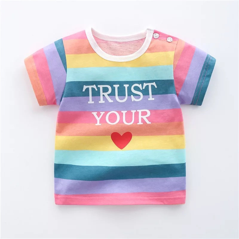 Cotton T-Shirts for Babies and Kids