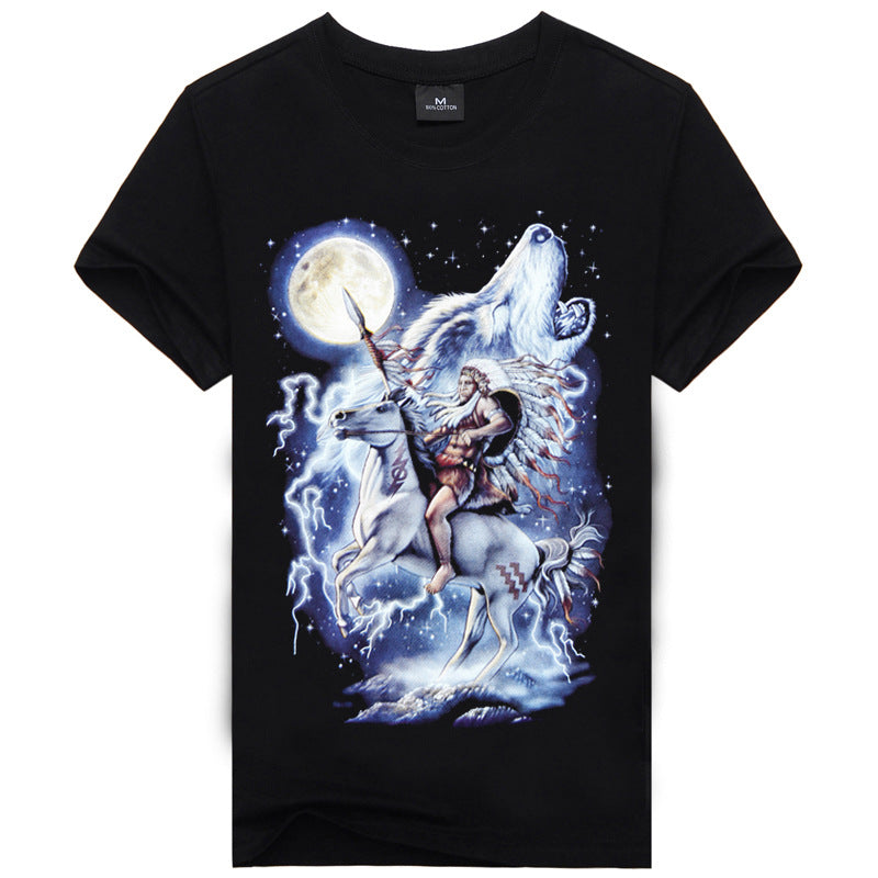 Men's 3D Printed Cotton T-Shirts in Various Styles