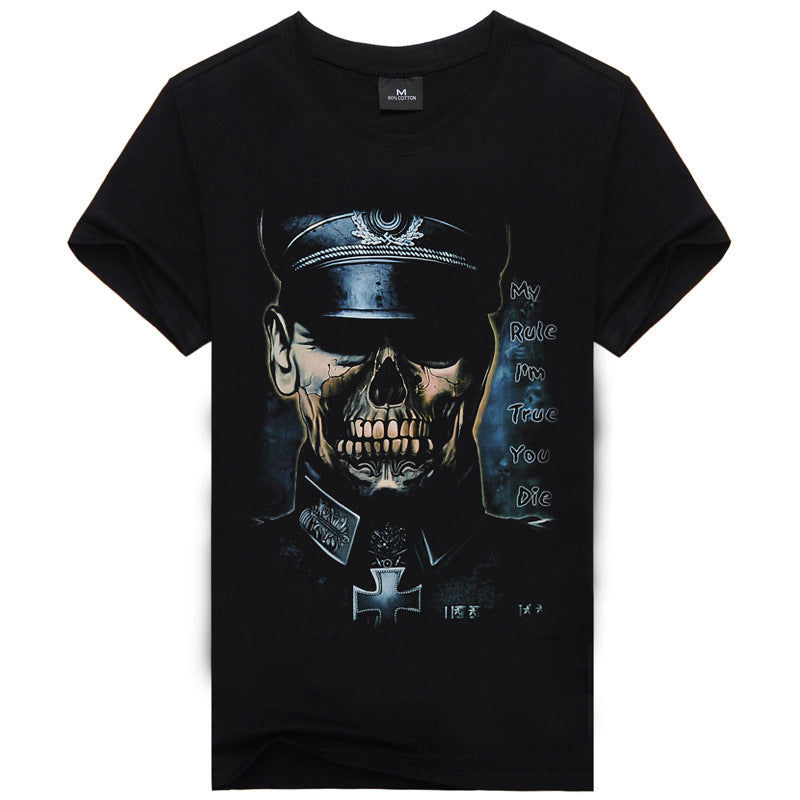Men's 3D Printed Cotton T-Shirts in Various Styles
